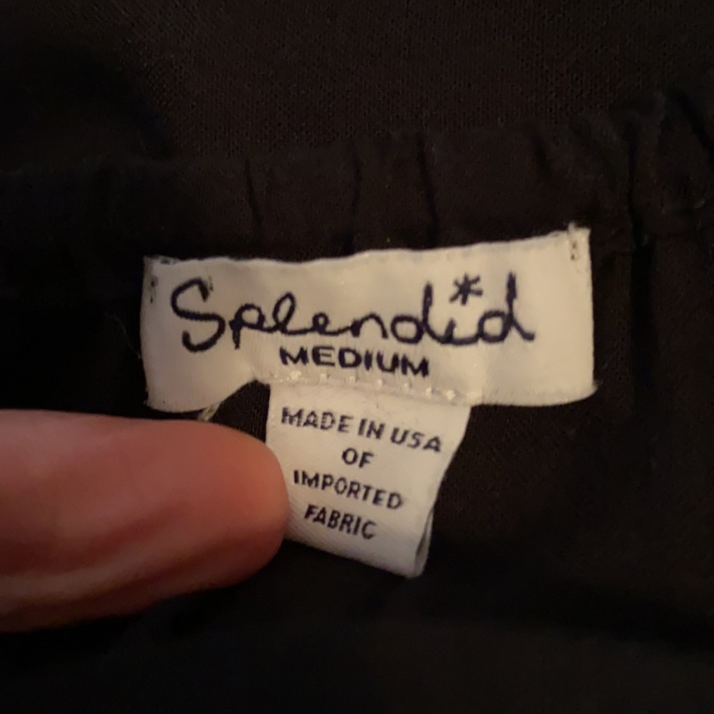 Splendid Black Drawstring Lightweight Jumpsuit - image 4